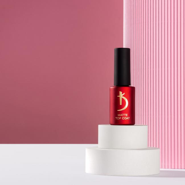 Matte Top Coat "Velour" - Матове верхнє покриття (топ / фініш) для гель-лаку "Велюр", 8мл.